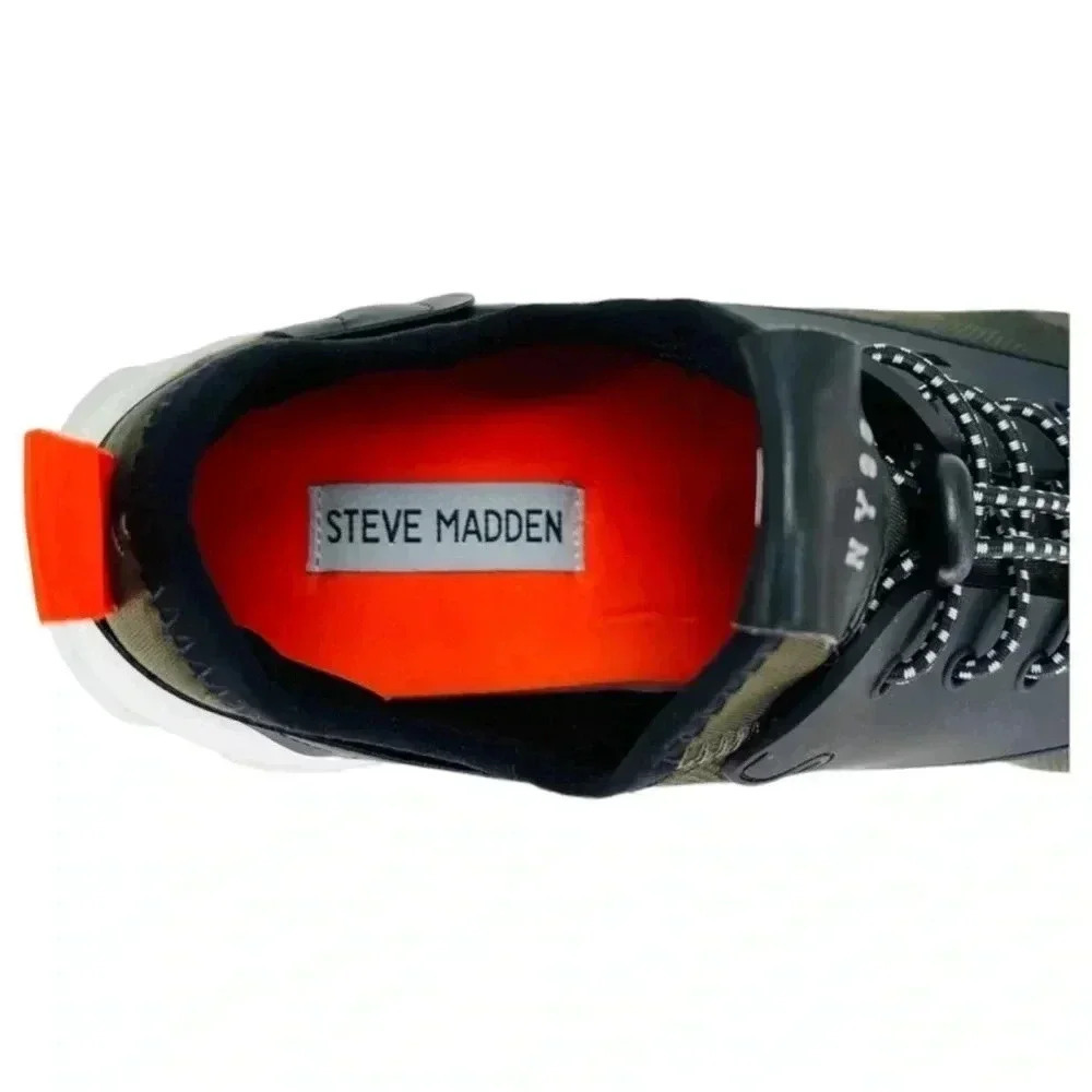 Steve Madden Impact Camouflage Mid Top Mens Fashion Sneakers Size 7M - Picture 9 of 13